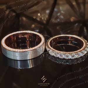 Nhẫn cưới kim cương tinh xảo