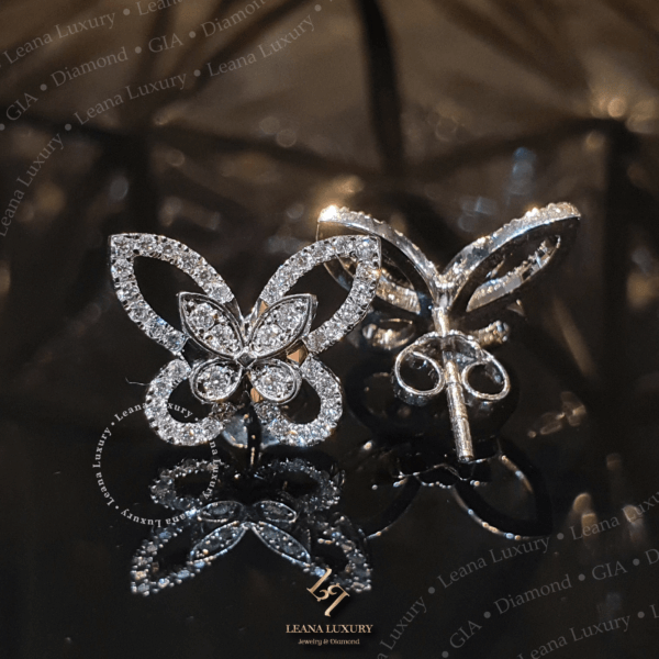 Khuyên tai Kim cương Butterfly - KT942